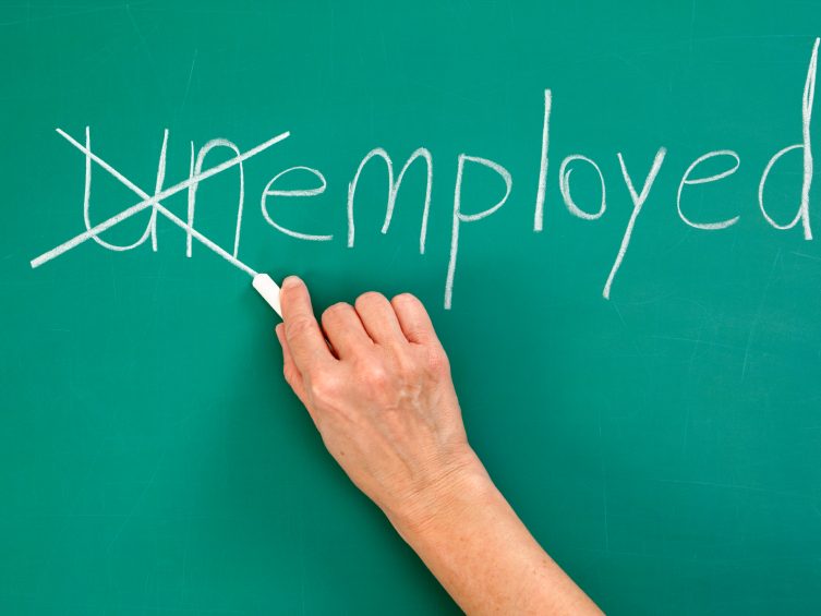 Changing unemployed to employed.